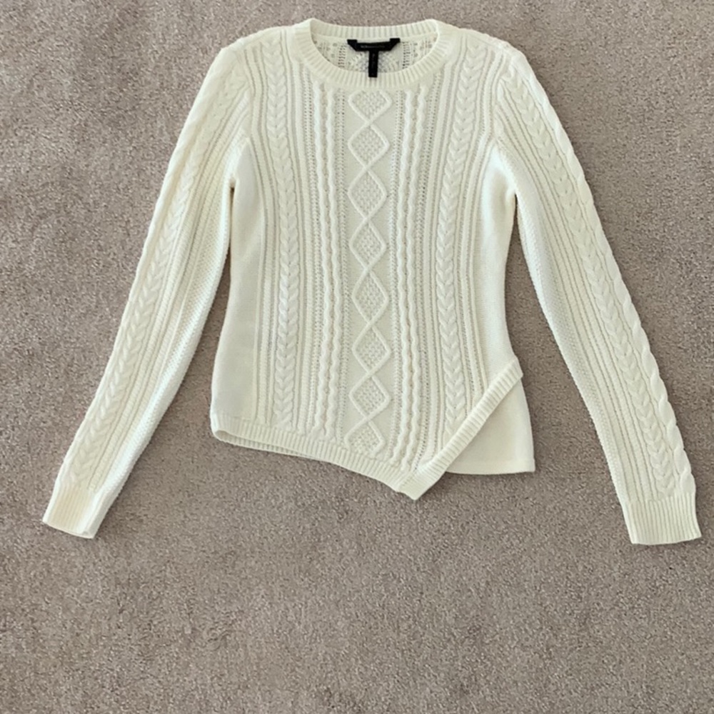 Bcbg cable knit sweater